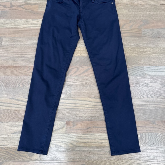 Lilly Pulitzer Navy Blue cotton/rayon slacks Size 4 - Picture 3 of 8